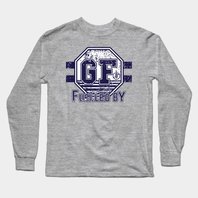 Fuelled by Gluten Free (blue) Long Sleeve T-Shirt by dkdesigns27